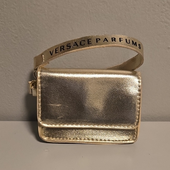 Versace Handbags - Versace Metallic Gold Mini Coin Wristlet